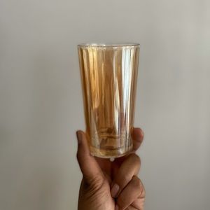 Vintage Iridescent Yellow/Gold Tumblers